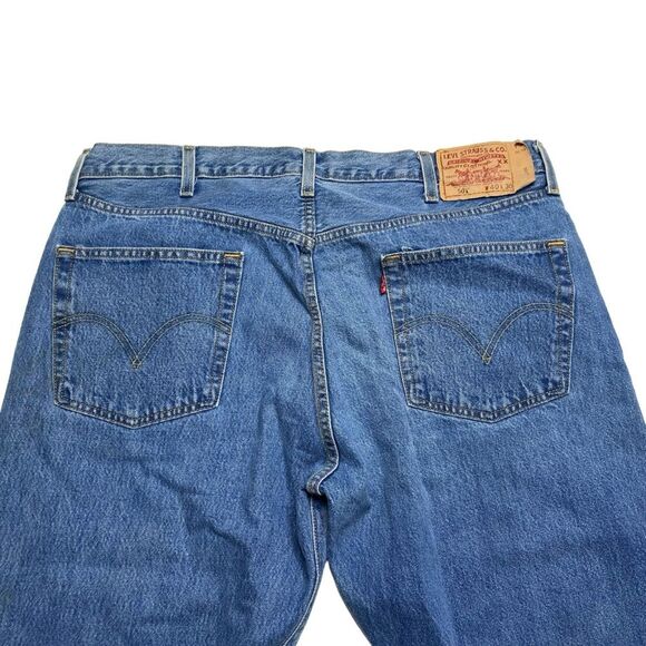 Levi’s 501 Button Fly Jeans Sz 40x30 - Picture 4 of 16
